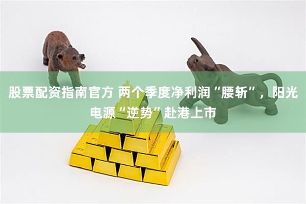 股票配资指南官方 两个季度净利润“腰斩”，阳光电源“逆势”赴港上市